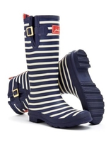 Joules Wellyprint Womens Print Welly - Navy Libby Stripe