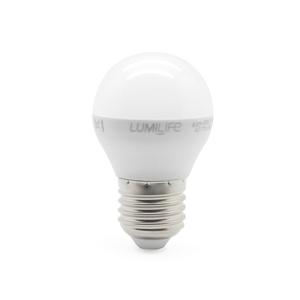 5 Watt-Edison Screw LED Golf Ball-Cool White-Frosted-Dimmable