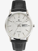 Accurist Mens Silver Day Date Watch 7233
