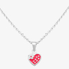 Fleur Kids Sterling Silver
Strawberry Heart Pendant
Necklace AZP216004