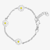 Fleur Kids Sterling Silver
White Enamel Flower Bracelet
AZB030106