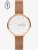 Skagen Ladies Gitte Rose Gold Tone Stainless Steel Mesh Watch SKW3013