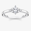 THOMAS SABO Silver Cubic Zirconia Vintage Marquise Cluster Ring TR2325-051-14-58