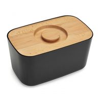 Melamine Bread Bin - Black - One Size