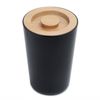 Melamine Storage with Wood Lid - Black - One Size