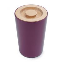 Melamine Storage with Wood Lid - Purple - One Size