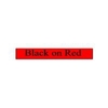 12mm Gloss Tape - Black On Red
