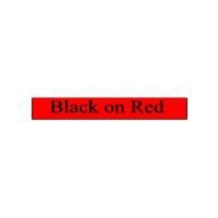 12mm Gloss Tape - Black On Red