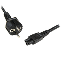 3 Slot Power Cord - Eu Mains To - Iec320 C5 Power Cord - 0.75mm-square Uk