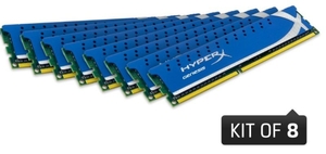 32GB (8x4GB) DDR3 1600MHzHyperX Genesis XMP Memory Kit CL9 1.65V