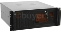 4U Black RackMount Case - 545mm Deep,  7x 3.5" HDD Slots - No PSU