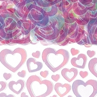 Amscan - Confetti - Heart Shimmer - IRIDESCENT