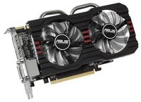 Asus R7 260X DirectCU II OC 2GB GDDR5 Dual DVI HDMI DisplayPort PCI-E Graphics Card