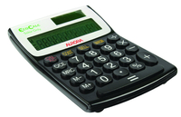 Aurora EcoCalc 12 Digit Calculator - Black