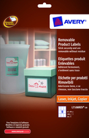 AVERY RECT REMOVABLE PRODUCT LABELS WHT
