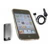 Black WAVE Case LCD Screen Protector Car Charger - Apple iPod Touch 4