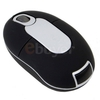 Black/Silver Mini Wireless Optical Mouse - USB Dongle can be stored in the mouse