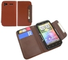 Brown Wallet Case with Credit Card Holder HTC Sensation