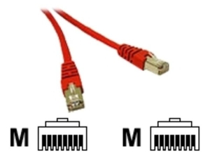 C2G,  SHIELD CAT5E MOULDED PATCH CBL RED,  50m