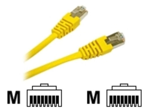 C2G,  SHIELD CAT5E MOULDED PATCH CBL YLW,  2m
