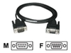 C2G,  DB9 M/F Extension Cable Black,  1m