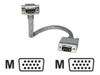C2G,  Premium Shielded HD15 M/M SXGA 90Â° Down Angled Monitor Cable,  1m