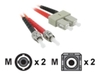 C2G,  ST/SC Duplex 62.5/125 Multimode Fibre Cable,  2m