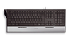 Cherry Easyhub Jk-0100 Corded Multimedia Keyboard With Built-in Usb Connection (silver/black)