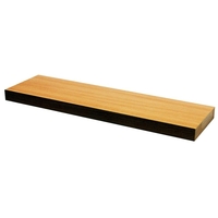 CHICAGO Wood Effect 70cm Floating Wall Shelf Beech
