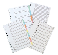 Concord Recycled Indexes A4 1-31 White - 10 Pack