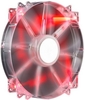 Coolermaster MegaFlow 200mm Transprent Red LED Silent Fan