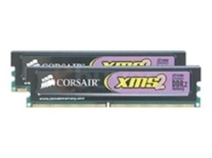 Corsair 2GB (2x1GB) DDR2 800MHz/PC2-6400 XMS2 Memory Kit Non-ECC Unbuffered CL5 1.9V
