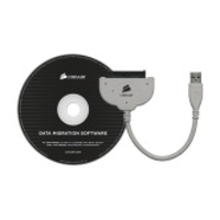 Corsair CSSD-UPGRADEKIT SSD and Hard Disk Drive (HDD) cloning kit with USB3.0 cable and migration software in CD