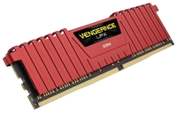 Corsair DDR4 2666MHz 16GB 4 x 288 DIMM Unbuffered 15-17-17-35 Vengeance LPX Red Heat spreader 1.20v