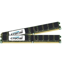 Crucial 2gb Memory Module Kit (2 X 1gb) Pc2-5300 667mhz Ddr2 Ecc Cl5 Reistered 240-pin Dimm (low-profile)