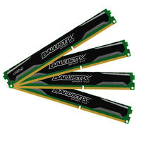 Crucial Ballistix Sport - DDR3 - 16 GB: 4 x 4 GB - DIMM 240-pin low profile - 1600 MHz / PC3-12800 - CL9 - 1.35 V - unbuffered - non-ECC