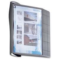 Durable Sherpa Style Display System Wall Unit Contoured With Fixings And 10 Panels A4 [ref 5841/00]
