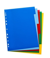 ELBA A4 COLOUR PP DIV 5PT AST 100205075