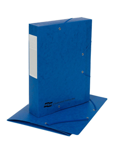 Europa Blue Elastic Filing Box - Pack of 10