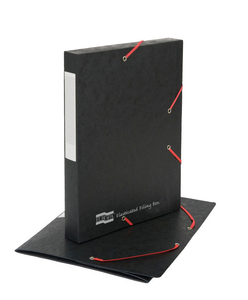 Europa Elasticated Black Filing Box - Pack of 10