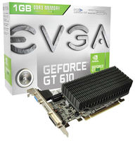 EVGA GT 610 SILENT 1GB DDR3 VGA DVI HDMI PCI-E Graphics Card
