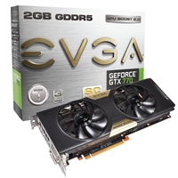 EVGA GTX 770 SuperClocked with ACX Cooler 2GB GDDR5 Dual DVI HDMI DisplayPort PCI-E Graphics Card
