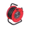Extension Reeler 2 Gang 30 Metre with Stand and carry Handle and Reset Button Red/Black