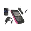 FuZion Pink Black 2 Part Case LCD Guard Mains Car Charger BlackBerry 9700 Bold 9780 Onyx