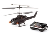Helo Tc Assault Touch Controlled Missile Helicopter For Iphone Android Ipad - Black