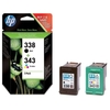 HP 338/ 343 Ink Cartridge Combo Pack