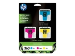 HP 363 Print cartridge 3 x colour (cyan,  magenta,  yellow) blister with electromagnetic alarm