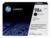 HP 98A Black Toner Cartridge 6800 Pages