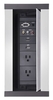 HydraPort 9 Module Connection Port - Black Model - Modular connectivity system accommodates the diverse needs of conference and meeting room visitors. Elegant flush-mount design conveniently opens in both directions