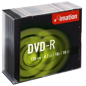 Imation 16x DVD-R 4.7GB 10 Pack Jewel Case
